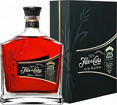 Фото Флор Де Канья Сентенарио ром 25 лет (Flor de Cana Centenario 25 Years Old gift box)