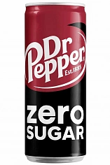 Фото Доктор Пеппер Зеро  ж/б 0,33 л (Бельгия) (Dr. Pepper Zero in can 0.33 l. (Belgium)) 