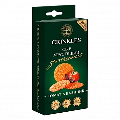 Фото Кринклс сыр хрустящий запеченный с томатом и базиликом 18 гр., 195 ₽