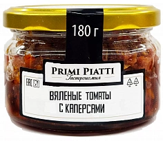 Фото PRIMI PIATTI  Вяленые томаты с каперсами 180 гр., 490 ₽
