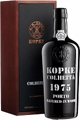 Фото Копке Колейта Порто 1975 год вино крепленое (портвейн) в п\у (Kopke Colheita Port 1975 in wooden box)