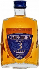 Фото Старейшина Трэвел 3 года коньяк 0,1л