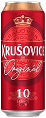 Фото Крушовице Оригинал 10 пиво светлое фильтрованное банка 0,5 л (Krusovice 10 Original in can), 240 ₽