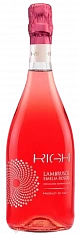 Фото Риги Ламбруско Эмилия вино игристое ЗГУ полусладкое розовое (Righi Lambrusco Rosato Emilia IGT)